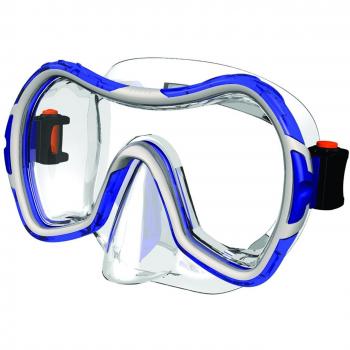 Salvas Win SR - Gafas de Buceo para Hombre Azul Transparent Blau/Silber Talla:Senior
