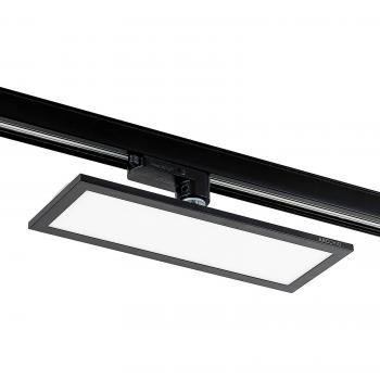 Arcchio Hairis Panel LED Trifásico Negro 4000 K, Foco para Sistema de Riel 'Hairis' (Moderno), Color Negro, Material Plástico