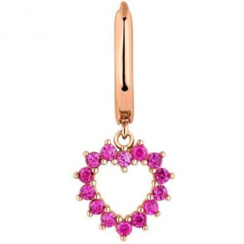 Piercing aro Earcandy Zira de plata bañado en oro rosa