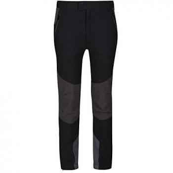 Regatta Kids Water Repellent Tech Mountain Walking Trousers Black Ash, Size: 13 yrs
