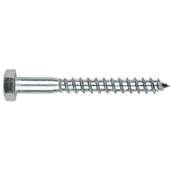 Tornillo Hexagonal para Madera DIN-571 Cincado 8 x 60 mm - Paquete de 20 Piezas