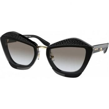Miu Miu MU 01XS (06F0A7) Butterfly Black Sunglasses