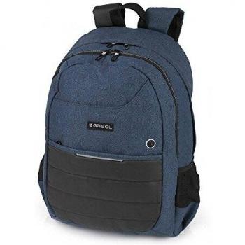 Gabol | Work - Mochila Azul de 36 x 46 x 20 cm con Capacidad de 25 L