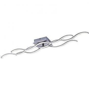 Lámpara de techo LED Wave 3000K 97,5x16cm acero inoxidable