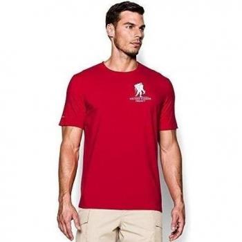 Under Armour Ua Tech Wwp hombres camiseta, color Varios colores - rojo / blanco, tamaño XXL