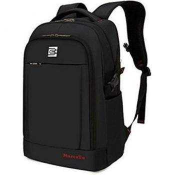 Mochila para Portátil 15.6 Pulgadas Multifuncional Resistente al Agua con Cierre Seguro - Mochila de Negocios y Viaje Unisex, Adaptada para Caminatas y Uso Diario - Color Negro, Capacidad 35L