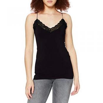 PIECES Pctoloa Singlet Noos, Camiseta de Tirantes para Mujer, Negro