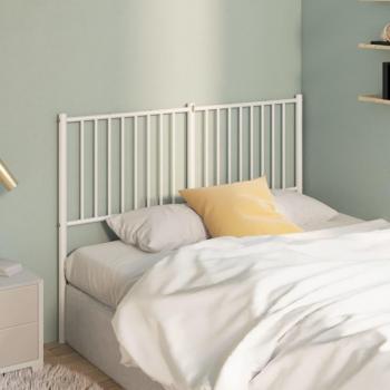 vidaXL White Metal Headboard 53.1 (135 cm)