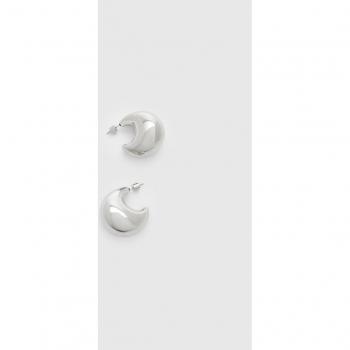 Stradivarius Grey Chunky Hoop Earrings OS