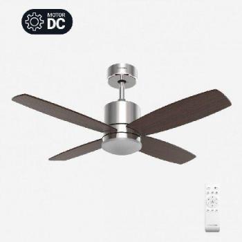 Ventilador de Techo Universal Blue NASIM Blanco con Luz, Aspas Ocultas, WiFi, 122cm, 64W, Modelo UVT138024