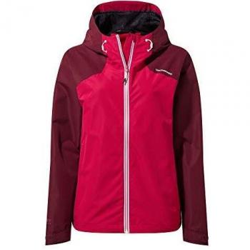Craghoppers Chaqueta Toscana Chaquetas Impermeable Shell Mujer, Mujer, Chaquetas Impermeable Shell, CWW1148 X7920L, Wild Berry / rosa de invierno, 48