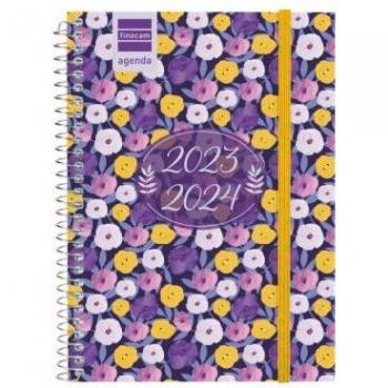 Agenda Escolar Finocam 2023/2024 8º SV Lilac Semana Vista Horizontal 120x164mm para Secundaria Multilingüe