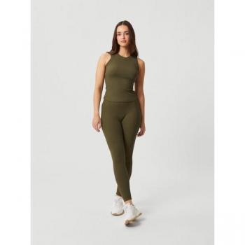 Björn Borg Studio Highwaist Rib Tights Green, XL