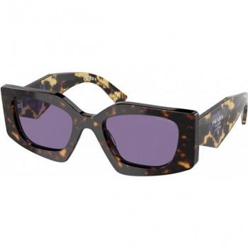 Prada PR 15YS 2AU05Q Women's Geometric Havana Tortoiseshell Sunglasses Size 51