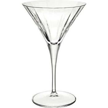 Set de 4 Copas de Martini Luigi Bormioli Bach, Cristal, Resistentes a Roturas, Perfectas para Espresso Martinis, Ideal como Regalo