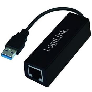 LogiLink UA0184A USB 3.0 to Gigabit Ethernet Adapter, 1000 Mbit/s, RJ45