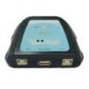 Microconnect UB-21P hub de Interfaz Negro, Azul - Concentrador