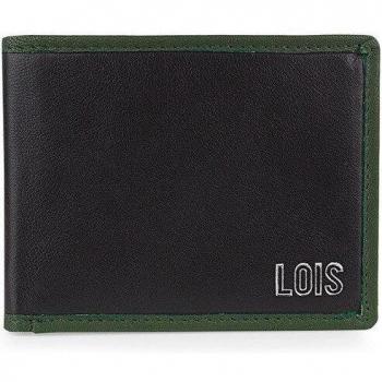 Cartera de piel para hombre marca Lois con protección RFID y compartimento para tarjetas 206708