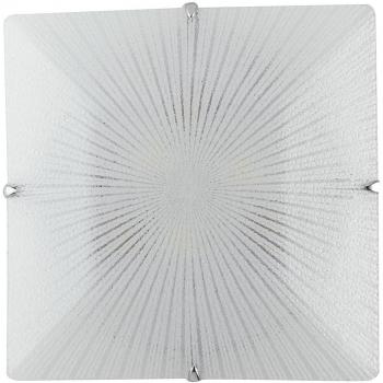 Plafón Iside 2 Luces Blanco 30x30cm con cristal blanco