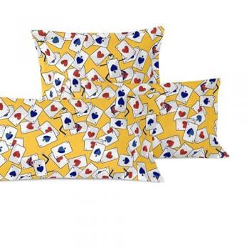 Funda de Almohada Multicolor Tea Time Mr Fox 45 x 110 cm, 100% Algodón, Calidad 150