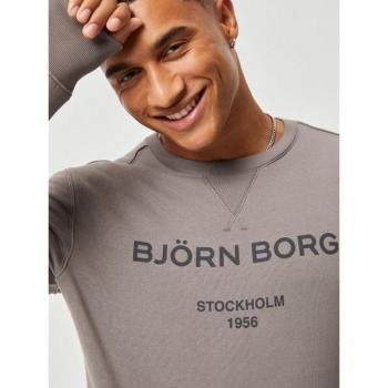 Björn Borg Logo Crew Sweatshirt, Grey, XL