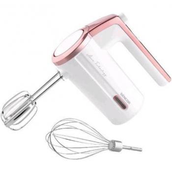 Sbattitore Elettrico a Batteria Sencor SHM 9000WH, 50W, 3 Velocidades, Funcionamiento Silencioso, Color Rosa y Blanco