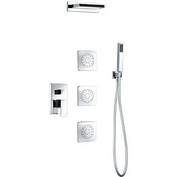 IMEX GPE008 Juegos de grifería para bañera y ducha, cromo