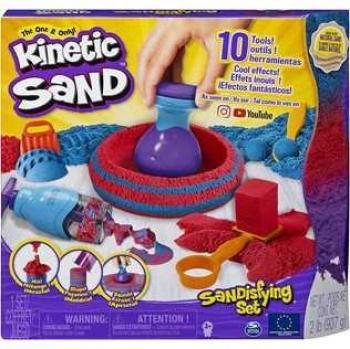 Kit de Arena Mágica Kinetic Sand Sandisfying Set con Moldes y Herramientas