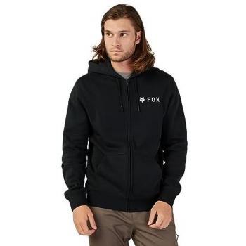 Sudadera con capucha Fox Absolute Negra, forro polar, cremallera, talla XL para hombre