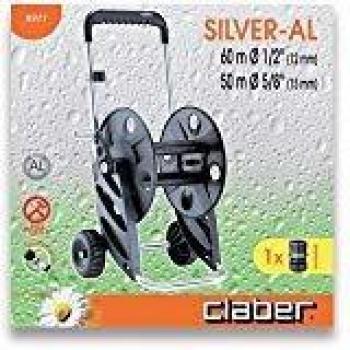 Claber D89770000 - Carro portamangueras silver-ai