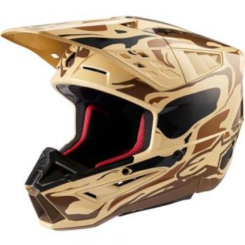 Alpinestars Casco de motocross S-M5 Mineral Marrón Canguro 2024 Talla M