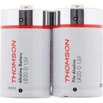 Pack 2 Pilas Alcalinas LR20 D 1,5 V - Thomson