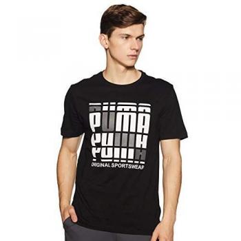 Puma Camiseta tee Cotton Negro