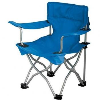 Silla de camping Eurotrail Ardeche junior 34 x 27 cm acero azul