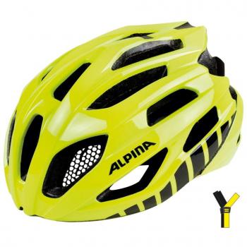ALPINA Fedaia Carreras de Casco, Primavera/Verano, Unisex, Color Amarillo, tamaño 58-63