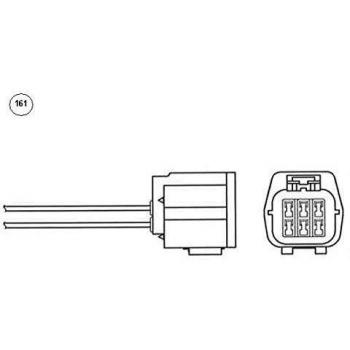 Sonda Lambda NGK 90663 - Sensor de Oxígeno para Mazda 6 (5 puertas, Berline)