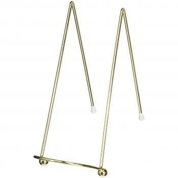 Darice easel metal display stand gold 6 inch