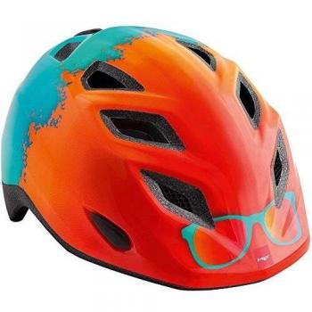 Met Casco Elfo S(46-53) Ciclismo Infantil, Adultos Unisex, Naranja (Naranja)