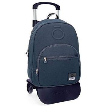 Enso Basic Mochila con Carro para Portátil 15,6 Azul 32x46x15 cms Poliéster 22.1L