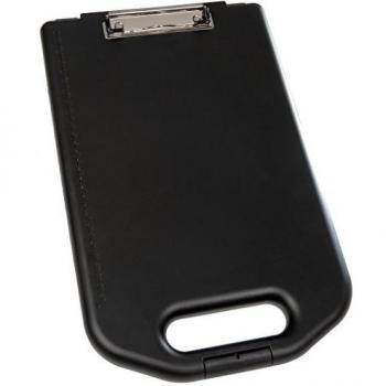 Genie M 800 clipboard (with Large DIN A4 Storage Compartment, Form Holder and Hanging Loop, Slim Design) Black