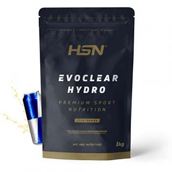 Clear Whey Evoclear Hydro 1kg | Proteína Hidrolizada de Suero de Leche Refrescante y Ligera | Sabor Bebida Energética | No-GMO, Vegetariana, Sin Gluten ni Soja