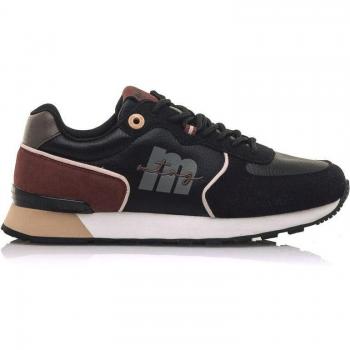 Zapatillas Mustang Joggo Classic para Mujer en Color Negro con Cierre de Cordones Estilo Running