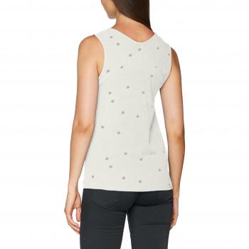 VERO MODA Vmbig Dot S/l Midi Top, Camiseta sin Mangas para Mujer, Blanco