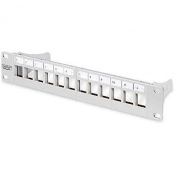 Modular Patch Panel, Shielded, 12-Port Blank,1U,254mm