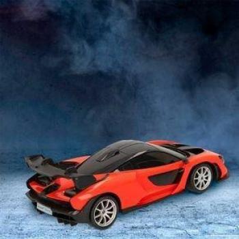 Coche Teledirigido McLaren Senna Rastar con Mando +6A Naranja Negro 7X26x11 cm