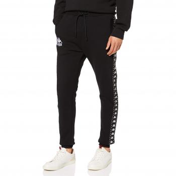 Kappa Amsag Auth - Pantalón, Hombre, Black/White, M