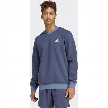 Manchester United adidas Melange Essentials Sweatshirt - Legend Ink Mel - Mens, Size: Large, Colour: Navy