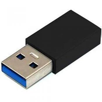 Adaptador de género USB A a USB C 3.0 Microconnect Negro