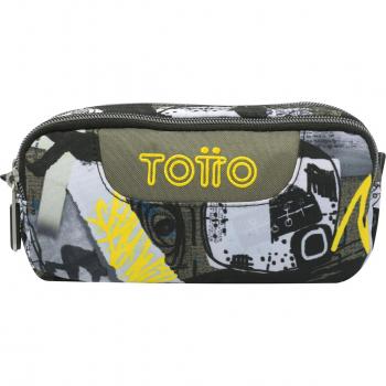 Estuche Totto Sobre Escolar Eco-Friendly Dos Compartimentos Color Multicolor Baski