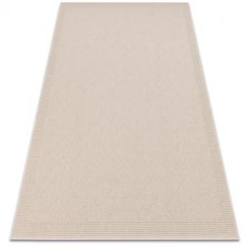 Alfombra de Lana Villa Zigzag SIZAL Tejido Plano Beige 200x300 cm
